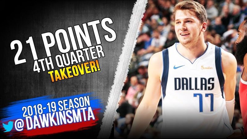 Luka Doncic Full Highlights 2018.12.08 Mavs vs Rockets - 21 Pts, 4th Quarter TAKEOVER! | FreeDawkins