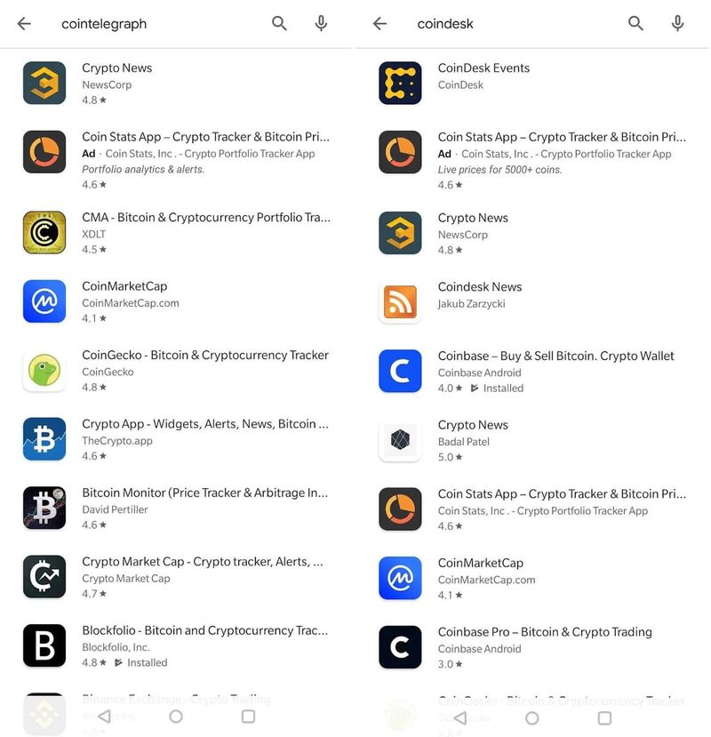 Siambitcoin - สยามบิทคอยน์] วงการข่าวคริปโตงานเข้า Google บล็อกแอพเว็บข่าวออกจาก  Play Store Play Store แหล่งแอพมือถือ Android ของ Google  ดูเหมือนว่าจะมีปัญหากับการรายงานข่าวบล็อกเชนและคริปโตเคอร์เรนซี โดยถอดแอพหลายเจ้าออกไป  รวมถ