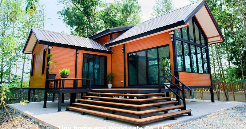 ไอเดียสร้างบ้านสวน สไตล์ Nordic สวยเข้มทันสมัย เอาไว้พักผ่อนท่ามกลางธรรมชาติ (งบ 865,000 บาท) - ที่นี่มีสาระ