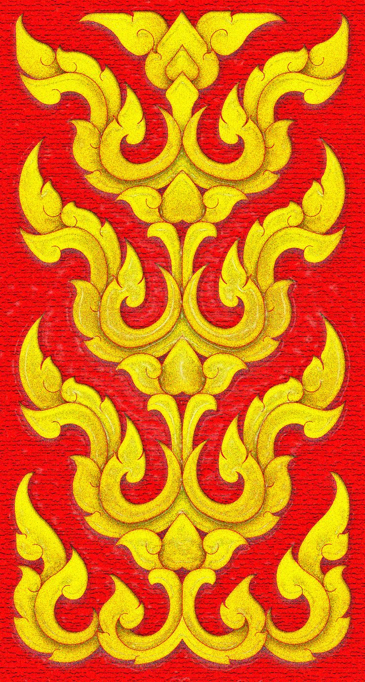 [ลายไทยเพื่อการอนุรักษ์] ♥️🌼🌺🌹 ลายไทย ลายกิ่งกนก 🌹🌺🌼♥️