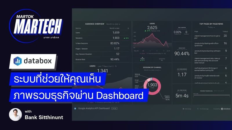MartokMartech EP 3 : Databox ระบบที่ช่วยให้คุณเห็นภาพรวมธุรกิจผ่าน Dashboard