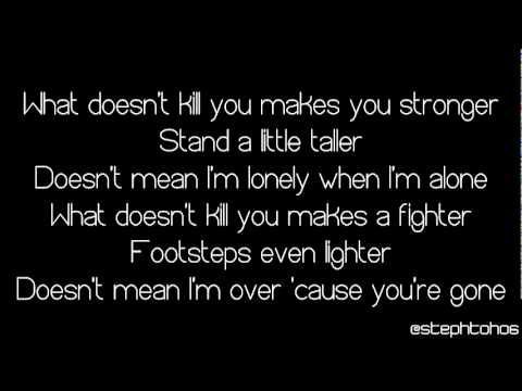 ★ LYRICS | Kelly Clarkson - What Doesn’t Kill You (Stronger) ★