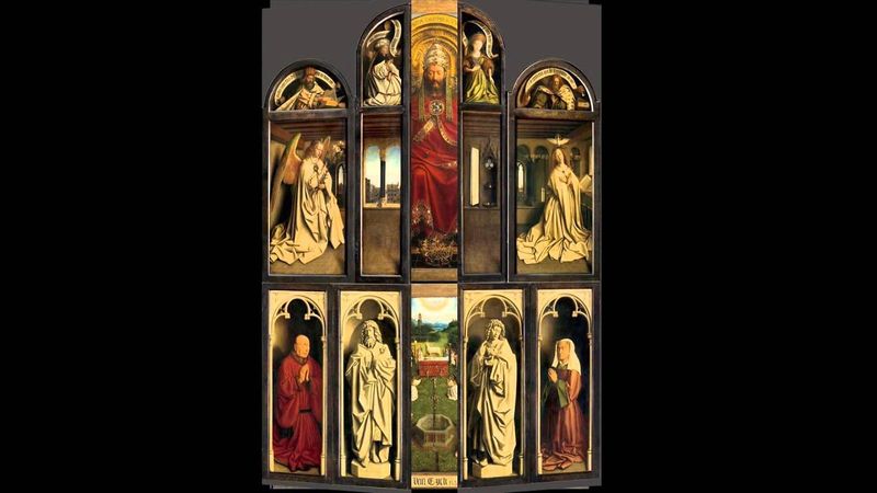 The Ghent Altarpiece closing (simulation)