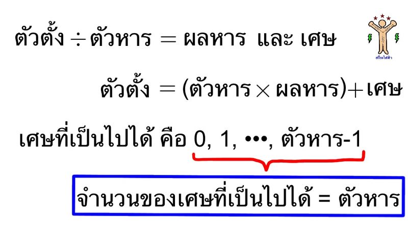 Namo Provision] เทคนิคและข้อคิดดีๆ จากวิธีการหาเศษเหลือ บทความนี้  ผู้เขียนจะพาเพื่อนๆไปรู้จักกับเทคนิคของการหาเศษเหลือ จากการหารเลขยกกำลัง  พร้อมมีข้อคิดดีๆมาแบ่งปันกัน