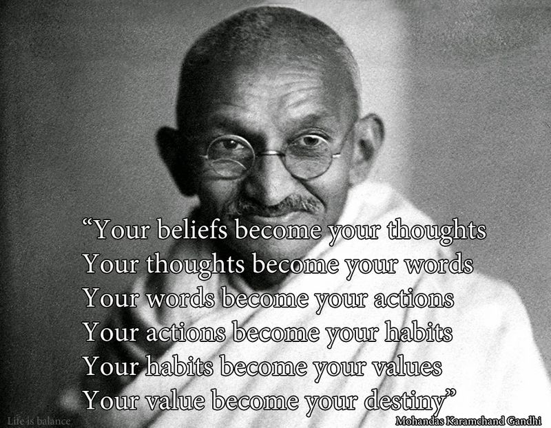 [ความสมดุลแห่งชีวิต Life is balance] “Your beliefs become your thoughts ...
