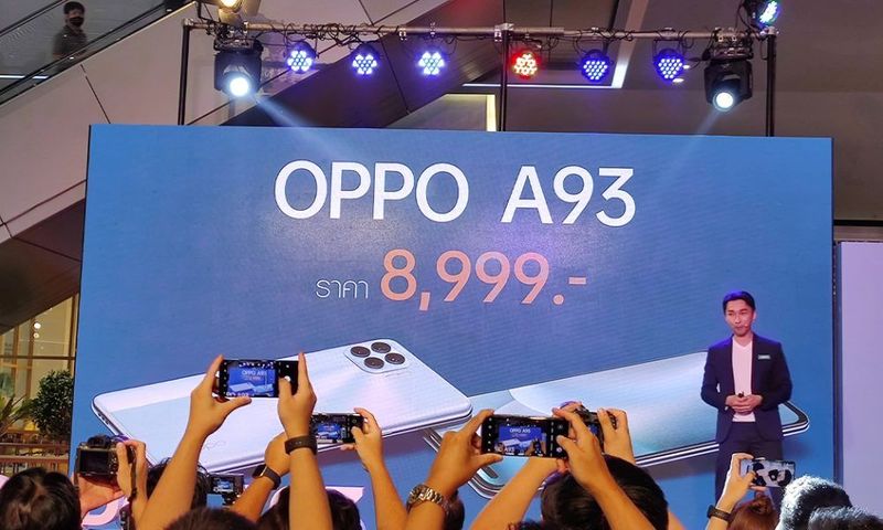 เปิดตัว OPPO A93 เครื่องสุดบาง จอ OLED กล้องหน้า-หลัง 6 ตัว ราคา 8,999 บาท | DroidSans
