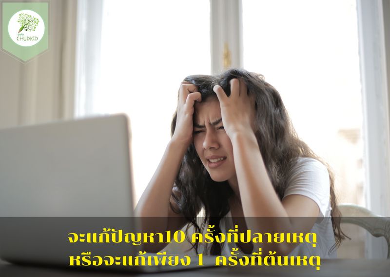 ฉุดคิด] หลายต่อหลายครั้งที่เรามักจะมองถึงวิธีการแก้ไขปัญหา​กันที่ปลายเหตุ​เสียส่วนใหญ​่​  จนไม่เคยลองถอยออกมาดู​ เพื่อ​มองหาสาเหตุ​ที่แท้จริง​  ทำให้เสียทั้งเงินและเวลาในการแก้ปัญหาที่ปลายเหตุ อย่างซ้ำๆเดิมๆ แบ