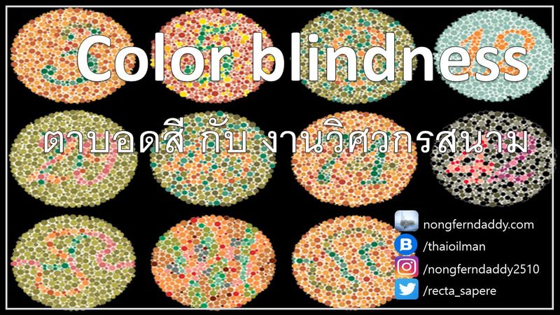 Color blindness ตาบอดสี กับ งานวิศวกรสนาม ความเห็นส่วนตัว – Oil man