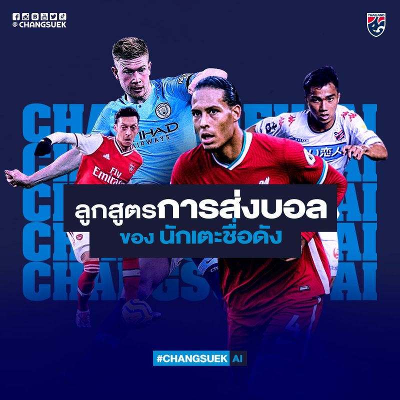 [Changsuek] ลูกสูตรการส่งบอลของ นักเตะชื่อดัง #Changsuekai การส่งบอล ...