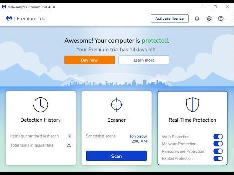 การลบไวรัส โทรจัน ด้วย malwarebytes แบบฟรีๆ