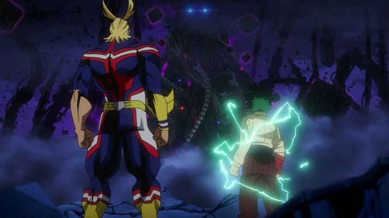 All Might and Midoriya Double Detroit Smash | My Hero Academia Two Heroes | English Dub