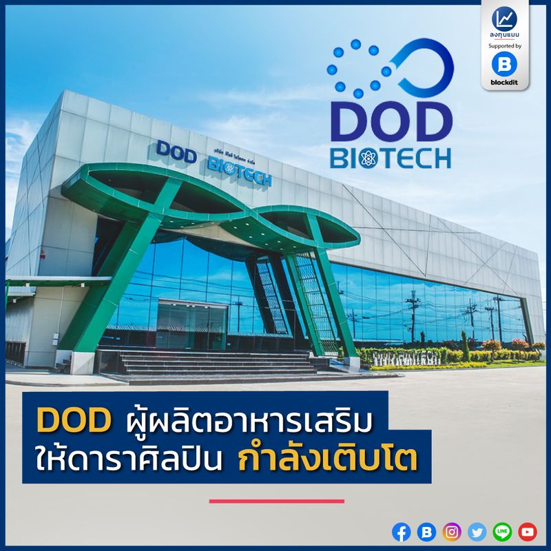 [ลงทุนแมน] DOD ผู้ผลิตอาหารเสริม ให้ดาราศิลปิน กำลังเติบโต ในช่วงหลายปี ...