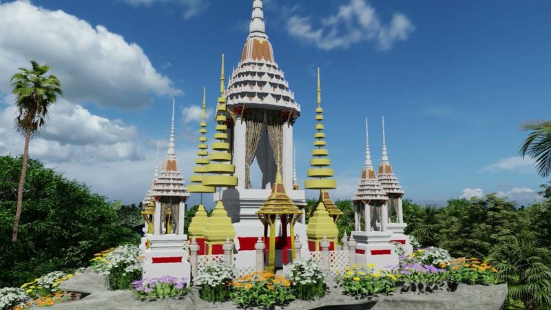 เขาไกรลาส เครื่องประกอบในพระราชพิธีโสกันต์