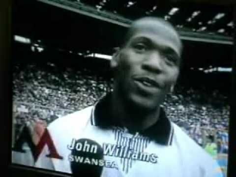 rumbelows cup final sports challenge top footballers 100 metres final