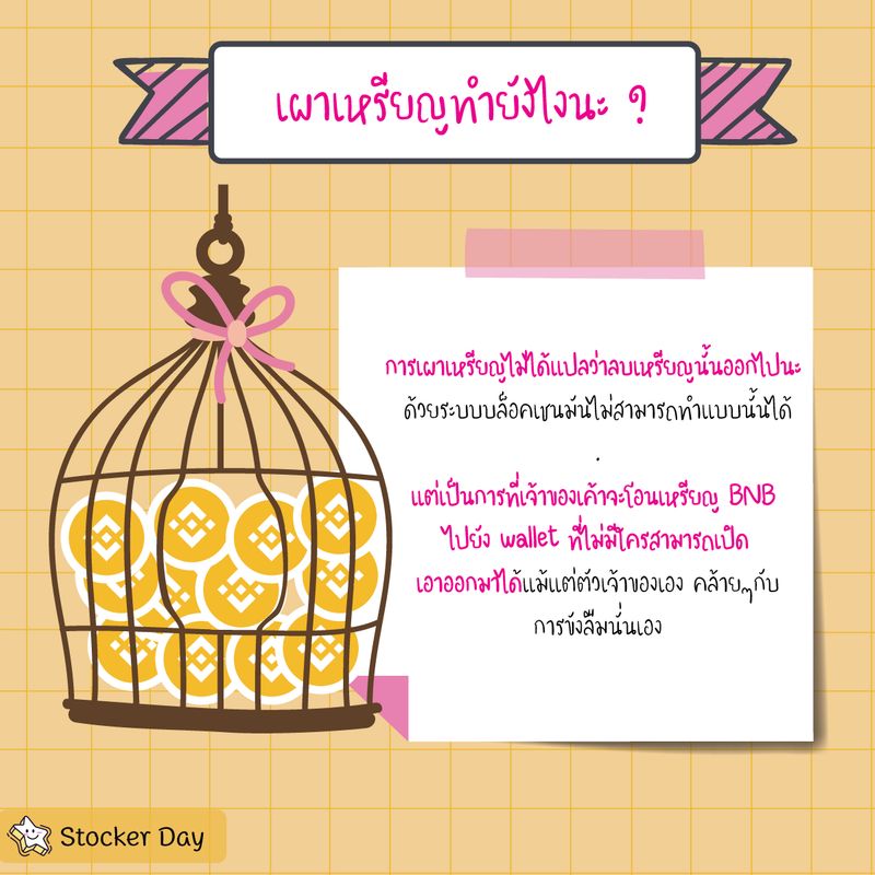 Stocker Day] เผาเหรียญคืออะไร? มารู้จักวิธีการลด Supply ของ Bnb กัน เทศกาล  Burn เหรียญ Bnb ของ Binance จะจัดทุกๆไตรมาส(3เดือน) ของทุกๆปี .  และที่น่าสนใจคือทุกครั้งที่มีการเผาเหรียญ Bnb จะมีราคาเพิ่มขึ้นอย่างมีนั