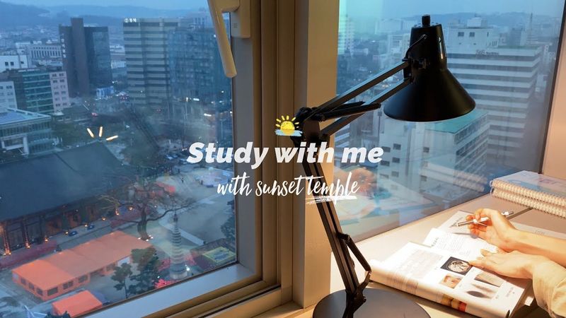 해질녘 ‘너의 이름은 OST’ 스터디윗미🌅 데려왔어요 (calm piano music, real time) 2HR SUNSET STUDY WITH ME 의대생과 같이 공부해요