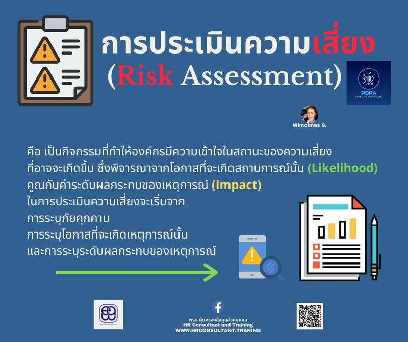 [PDPA Consultant and Training] การประเมินความเสี่ยง (Risk Assessment ...