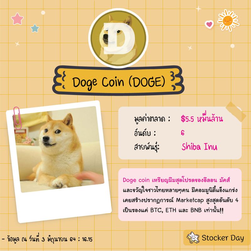 Stocker Day] 12 เหรียญหมาสุดน่ารัก ที่ทาสหมาห้ามพลาด!! .  อีกไม่กี่ชั่วโมงข้างหน้าน้อง Doge Coin ของเราก็จะได้เข้าไปวิ่งเล่นใน  Coinbase แล้ว . Coinbase เว็บเทรดอันดับ 2 ของโลก และเป็นอันดับ 1  ของอเมริกาที่ได้รับรอง