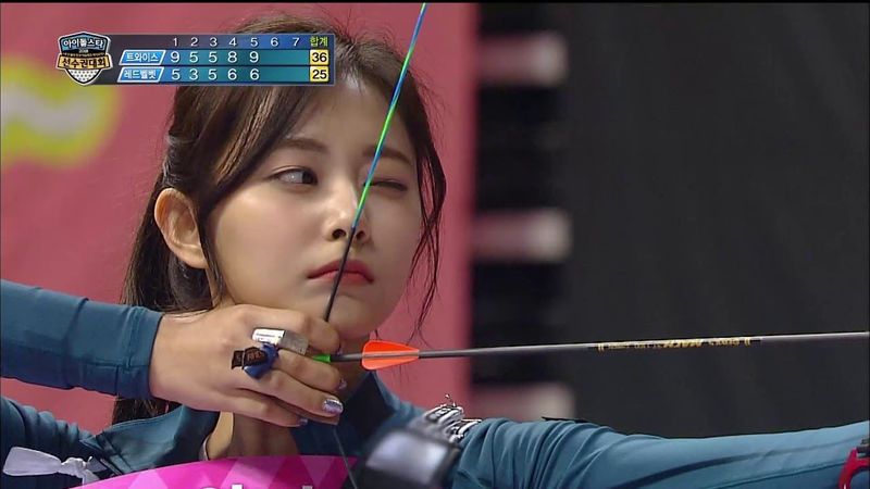 【TVPP】 Tzuyu(TWICE) vs Irene(Red Velvet) - Match of archery goddesses @Idol Championship 2018