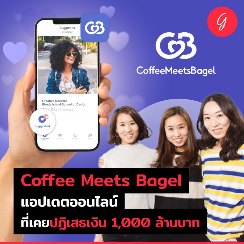 [ลงทุนเกิร์ล] Coffee Meets Bagel แอปเดตออนไลน์ ที่เคยปฏิเสธเงิน 1,000