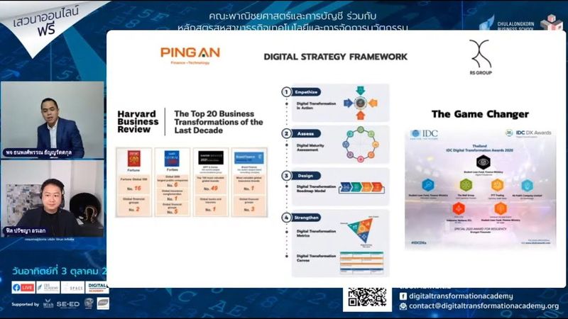Ping An และ RS Group กรณีศึกษาองค์กรต้นแบบดิจิทัลทรานส์ฟอร์มธุรกิจ ปี 2021