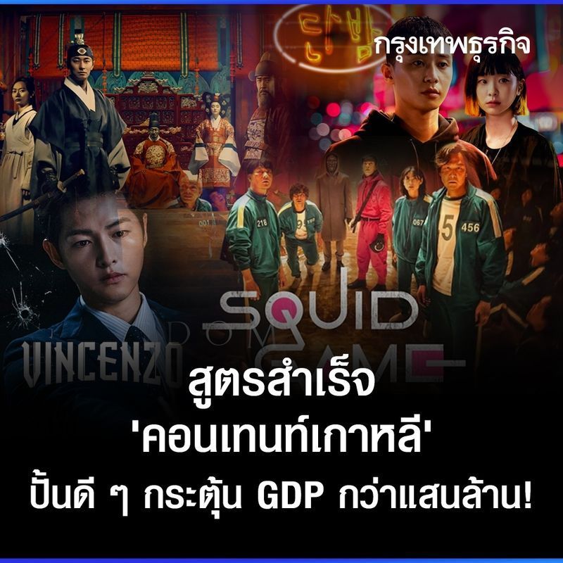 [กรุงเทพธุรกิจ] สูตรสำเร็จ ‘คอนเทนท์เกาหลี’ ปั้นดี ๆ กระตุ้น GDP กว่าแสนล้าน!