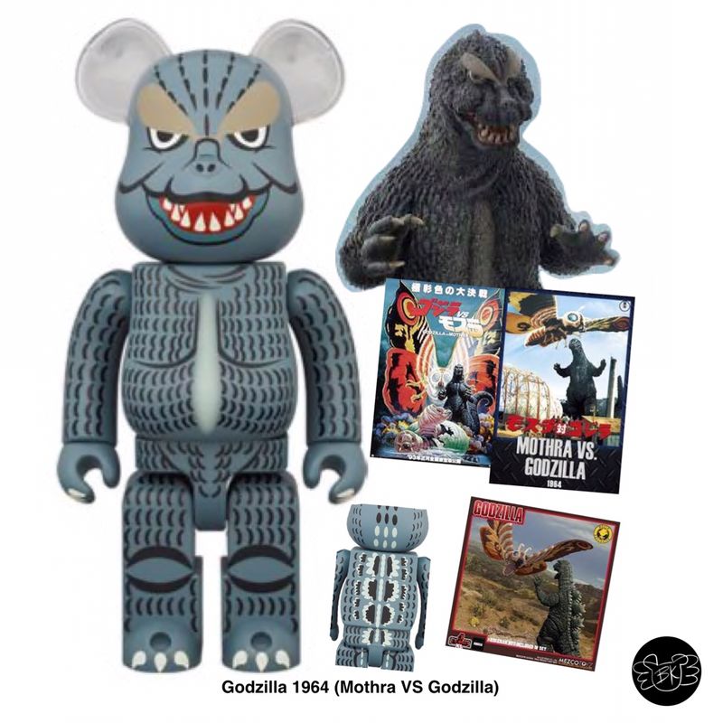 メディコム　BE@RBRICK ゴジラ1964モスラ対ゴジラ 100％＆400% BE@RBRICK ゴジラ1964(モスラ対ゴジラ)100％ & 400％