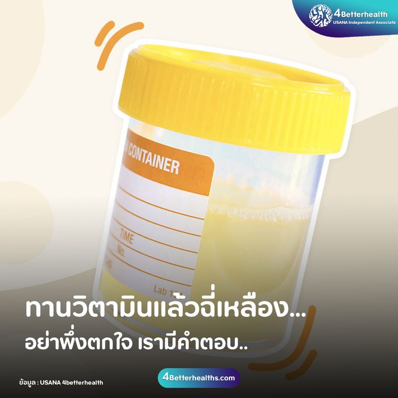 ทานวิตามินแล้วทำไมฉี่เหลือง เรามีคำตอบ... Usana วิตามินรวม