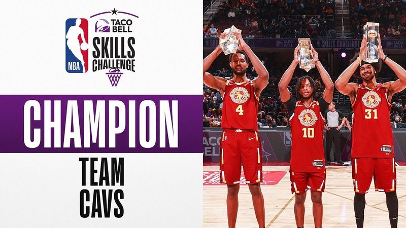 Team Cavs Win in Cleveland #TacoBellSkills 🏆 | 2022 NBA All-Star