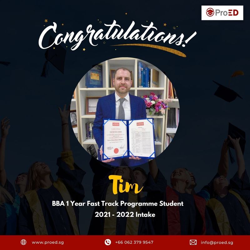 [ProED.sg] Congratulations to our BBA 1 Year Fast Track Programme ...