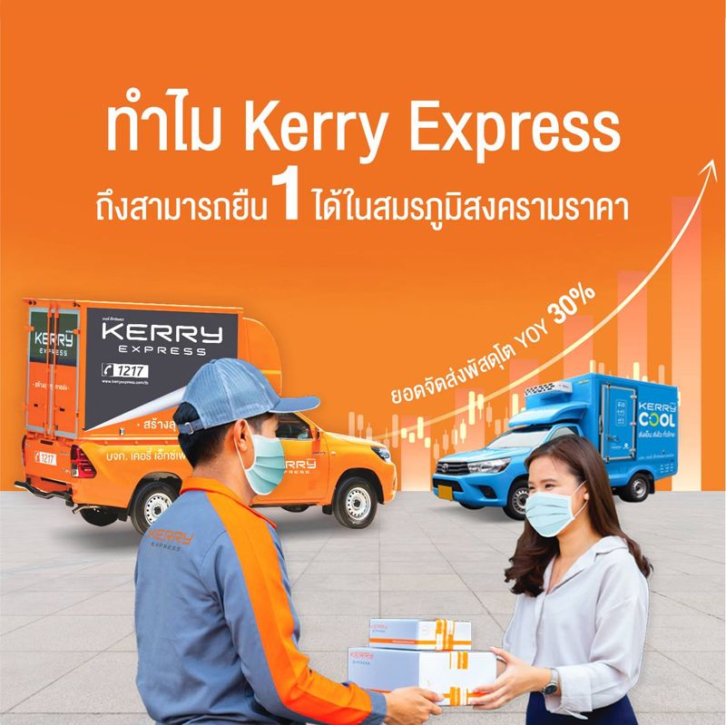 Kerry Express Thailand ] ทำไม Kerry Express ถึงเป็นผู้ให้บริการขนส่งพัสดุเอกชน  ที่สามารถยืนหนึ่งได้ ในสมรภูมิสงครามราคา รู้ไหมว่า ปี 2564 ที่ผ่านมา บริษัท  เคอรี่ เอ็กซ์เพรส (ประเทศไทย) จำกัด (มหาชน) หรือ Kex มีจำนวนยอดการขน