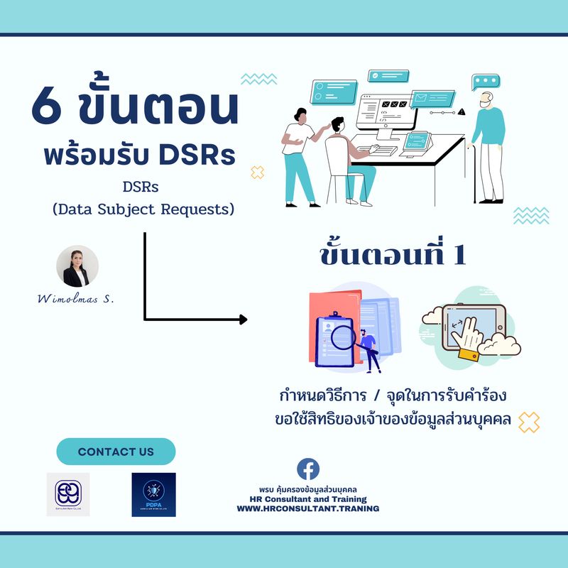 [PDPA Consultant and Training] 6 ขั้นตอน พร้อมรับ DSRs (Data Subject ...