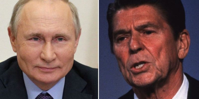 Former White House photographer resurfaces mysterious photo of a ‘young Putin’ spying on Ronald Reagan in 1988