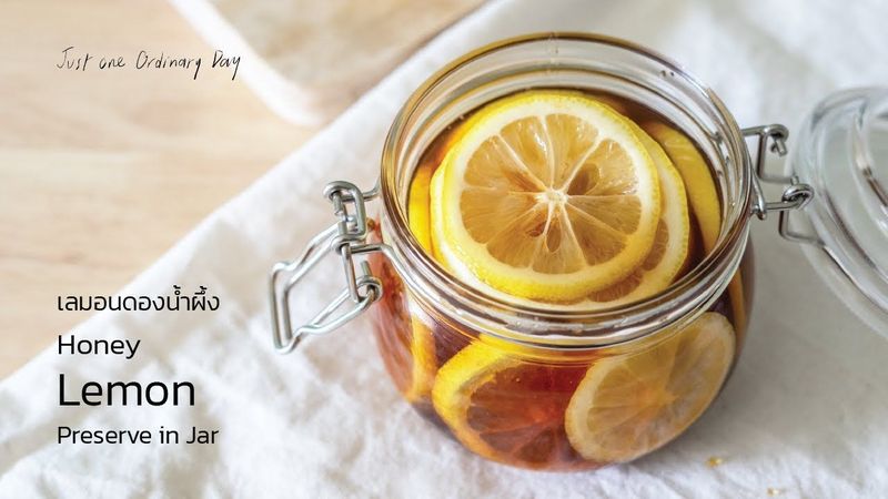 Cooking | (EN/ไทย) Honey Lemon Preserve in Jar 🍋🐝 เลมอนดองน้ำผึ้ง