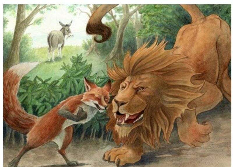[learn chinese 来来 ด้วยกันเถอะ] 老狮子与狐狸 🦁สิงโตแก่กับสุนัขจิ้งจอก🐺 有一头年老的 ...
