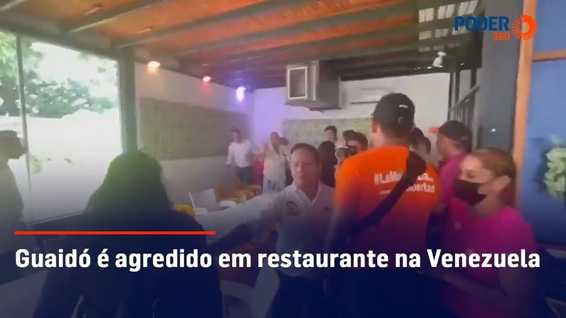 Guaidó é agredido em restaurante na Venezuela