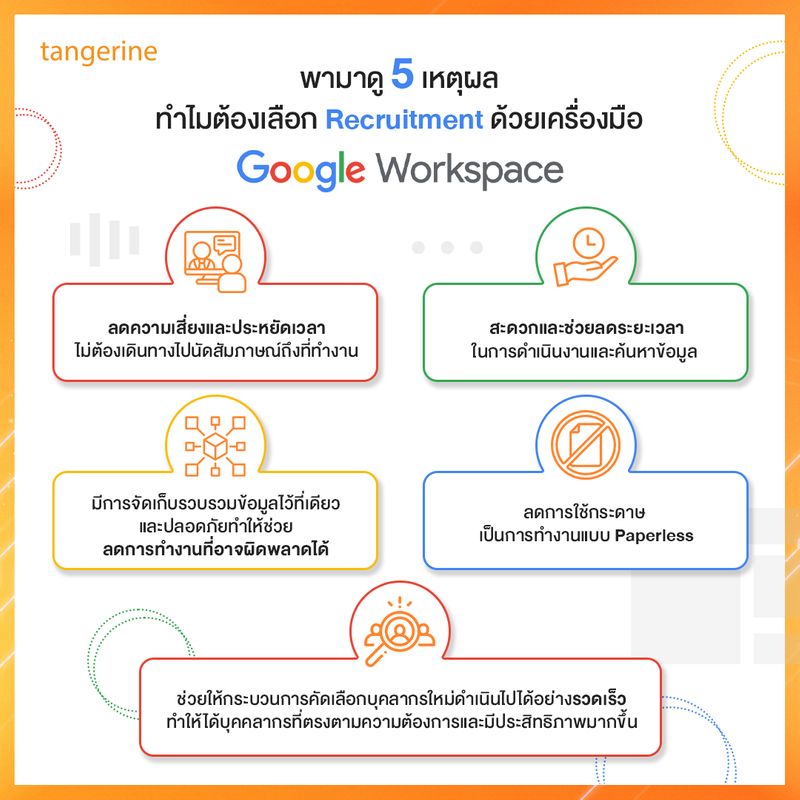 [Tangerine Co.,Ltd.] 📍หมดปัญหาการ Recruitment แบบเดิมๆ 👉🏻มาดู 5 ประโยชน์ของการ Recruitment ด้วย
