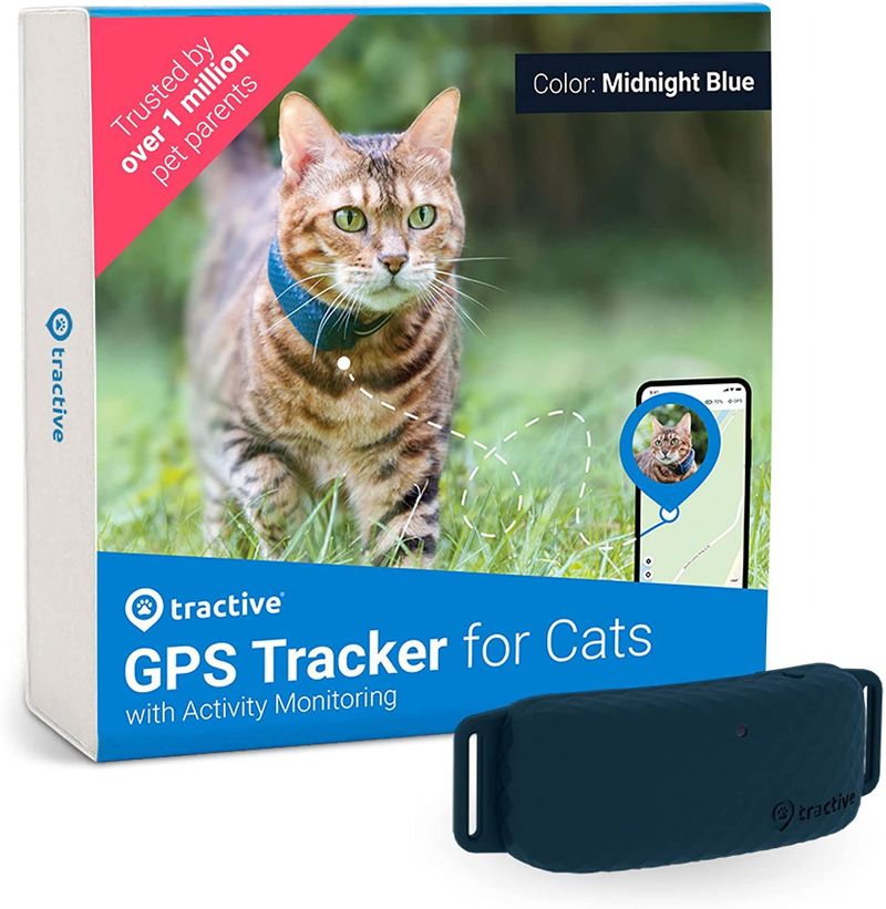 Tractive GPS For Cat 4 (2022) ปลอกคอ GPS 4G สำหรับแมวรุ่นล่าสุด ไม่จำกัดระยะ กันน้ำ IP67 แบตอยู่ได้ 7 วัน