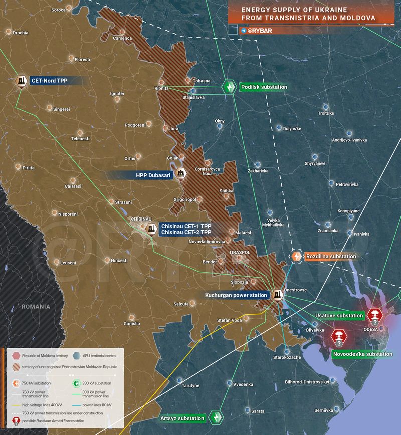 [ข่าวอัพเดท Russia-Ukraine War] 🇲🇩🇺🇦💡 เกี่ยวกับแหล่งจ่ายไฟของภูมิภาคโอ ...