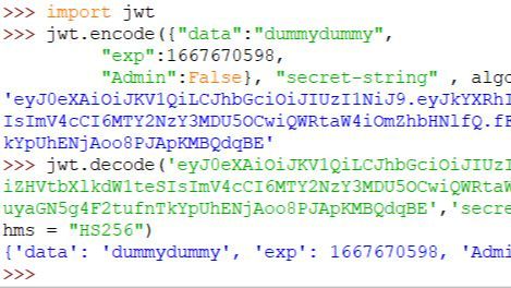 [hack.kiddie] แปะ Python script สั้นๆ เอาไว้ encode , decode JWT token ...