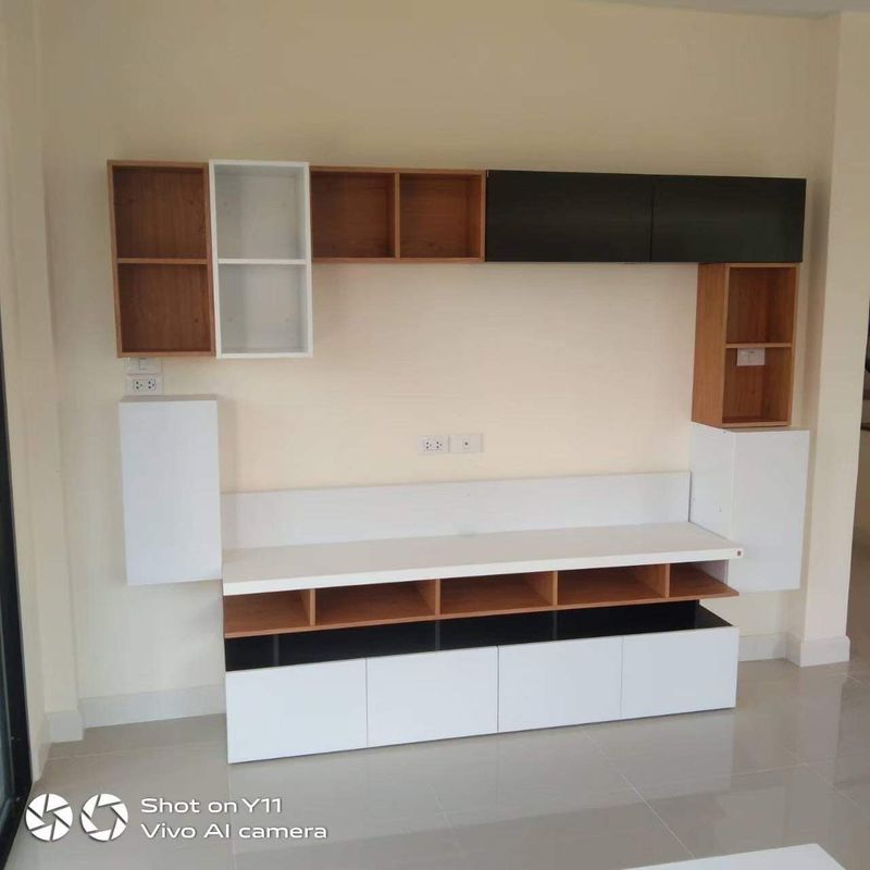 [Bird Furniture] ทางเข้าบ้านเดิมมีของมากมาย บ้าน🏡 นี้ใช้ตู้วางทีวี แบบ