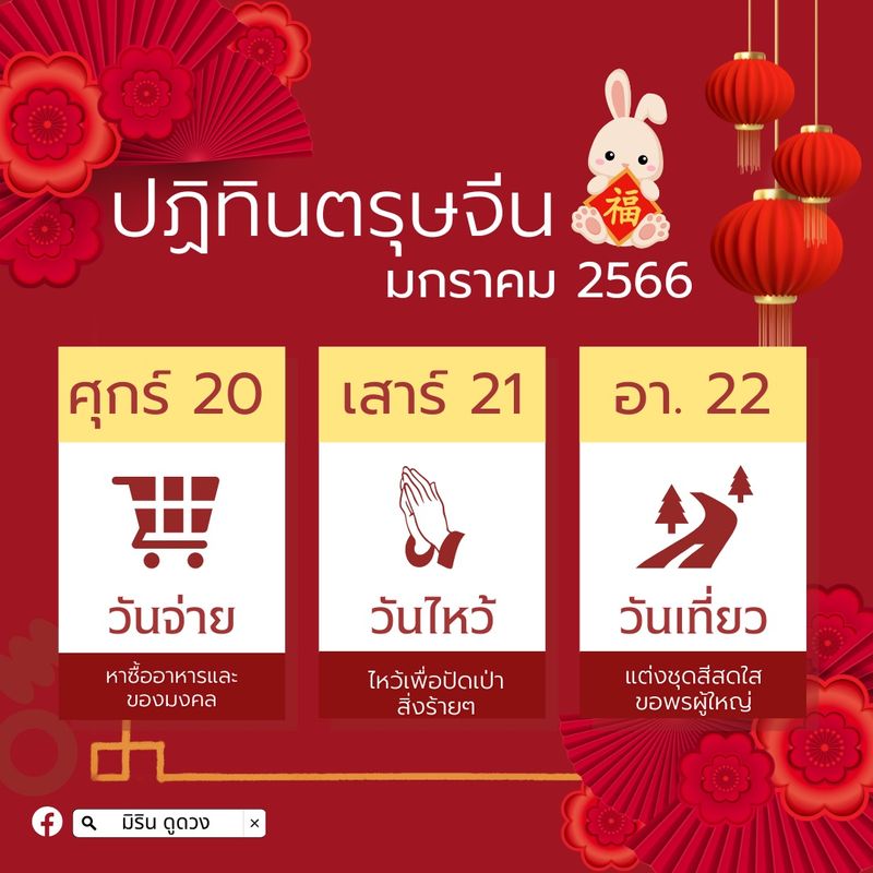 มิริน ดูดวง ไพ่ออราเคิล] ???? ???? วันตรุษจีน 2566 วันไหนทำอะไรบ้าง ไปดูกันเลย..