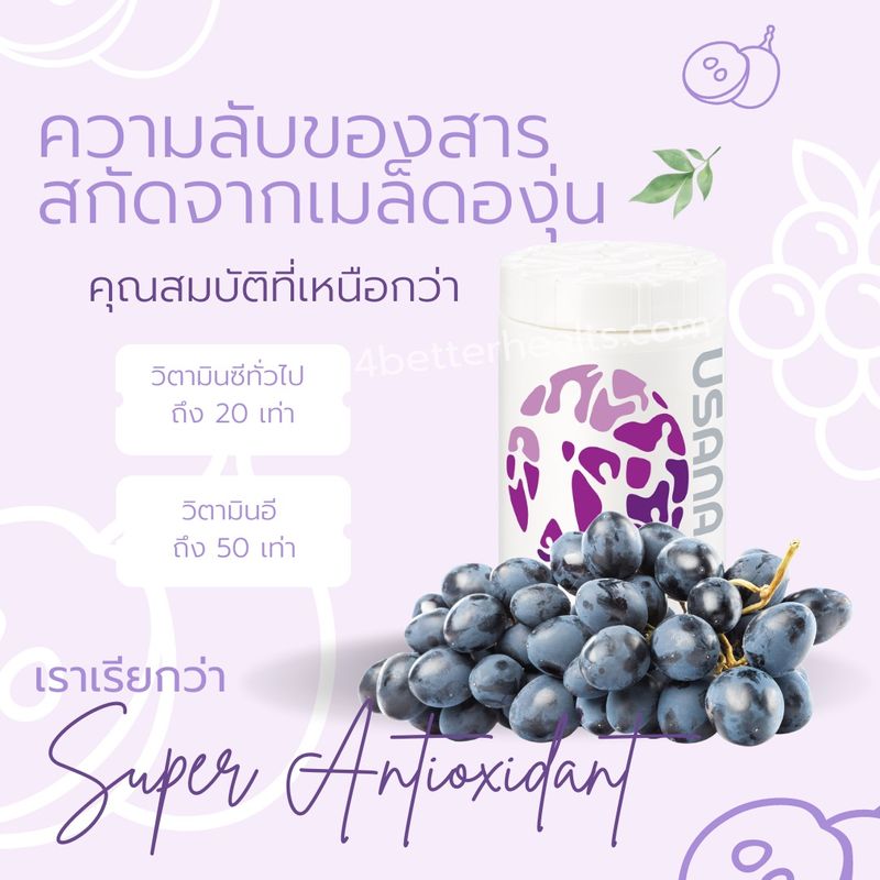 [Usana Brand Partner Thailand ] ความลับสารสกัดจากเมล็ดองุ่น 🍇 สารสกัด ...