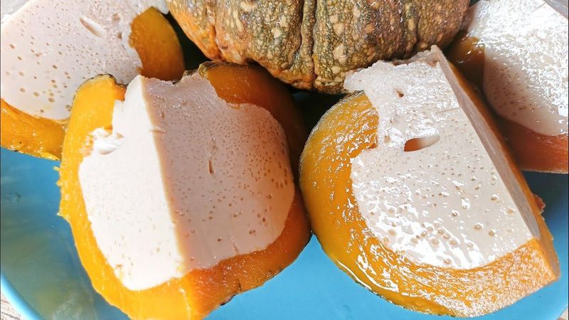 ฟักทองสังขยา สูตรใส้ไม่แตก ทำง่าย ๆ อร่อยด้วย ( pumpkin custard )