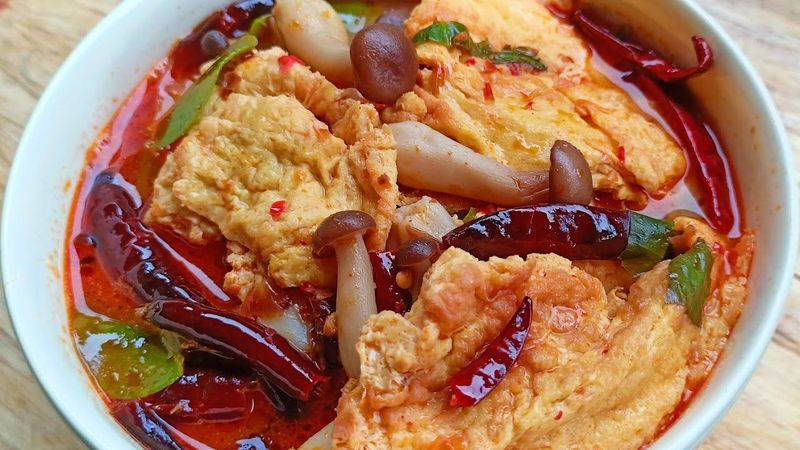 ต้มยำน้ำข้นไข่เจียวใส่เห็ดชิเมจิ รสแซ่บ อร่อยไม่ธรรมดา (Tom Yum Omelette with Shimeji Mushroom)