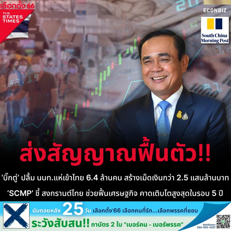 [THE STATES TIMES] ‘บิ๊กตู่’ ปลื้ม นนท.แห่เข้าไทย 6.4 ล้านคน สร้างเม็ด ...