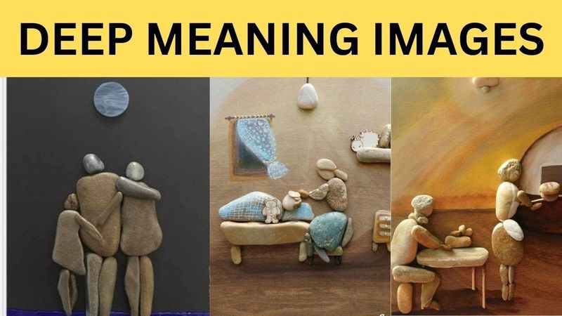 Deep Meaning images | Rock Sculptures 2023 | Stone Painting ideas 2023 | latest pebble Art