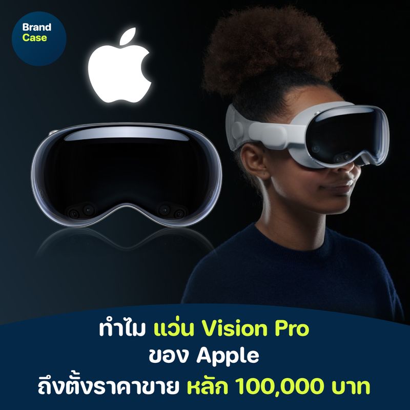 [BrandCase] ทำไม แว่น Vision Pro ของ Apple ถึงตั้งราคาขาย หลัก 100,000 ...