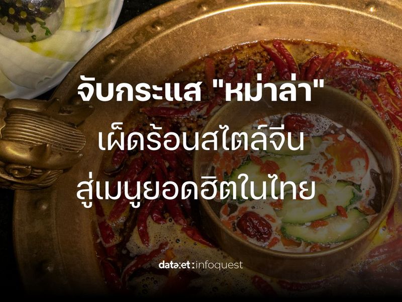 จับกระแส ”หม่าล่า” เผ็ดร้อนสไตล์จีน สู่เมนูยอดฮิตในไทย | dataxet:infoquest