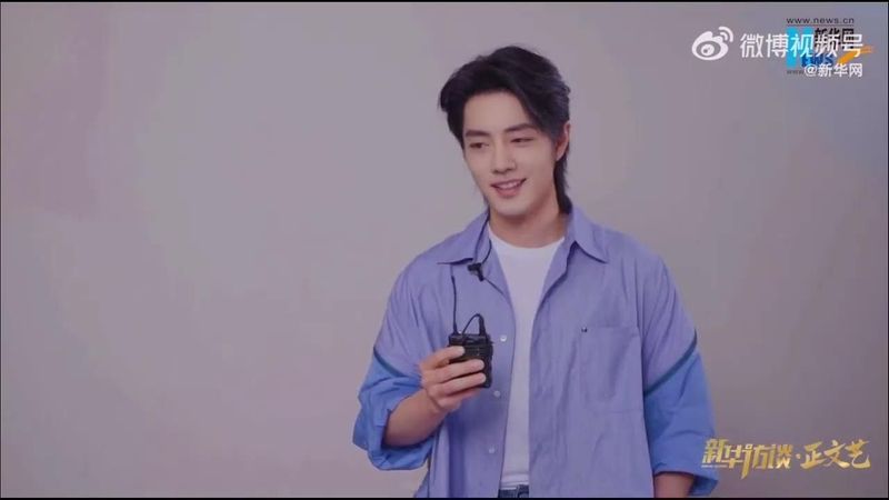 เซียวจ้านให้สัมภาษณ์ซินหัวเน็ต